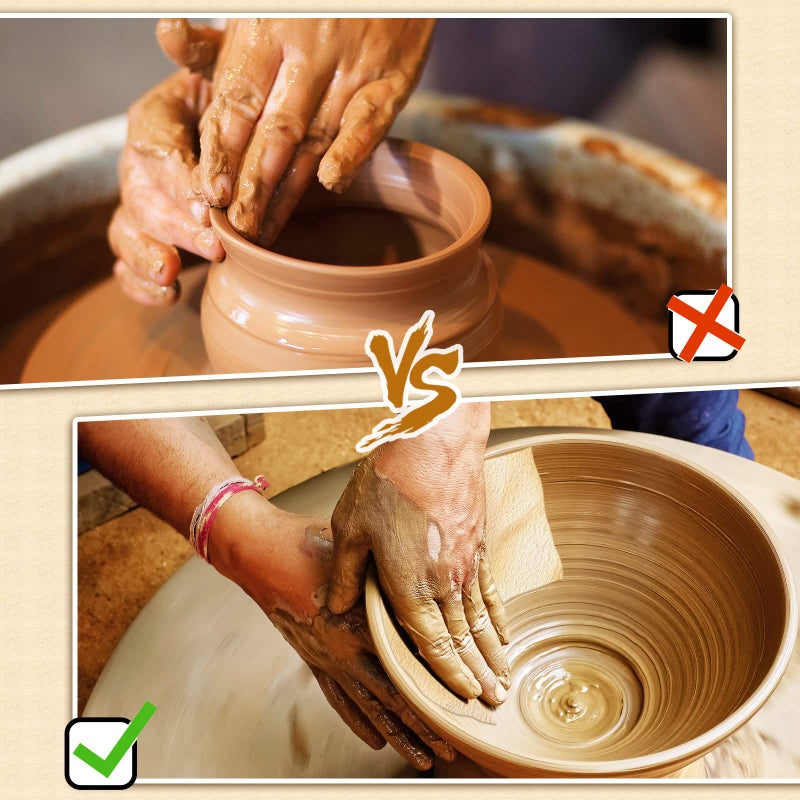 Potchen 20 Pieces Pre Cut Chamois for Smoothing Pot Rim Chamois Clay Pottery Tools Soft Chamois Cloth Chamois Leather Pottery Tool Kit Ceramic Pottery Tools Supplies Ceramics Trimming Tools (3 x 3.7 Inch) - Image 4