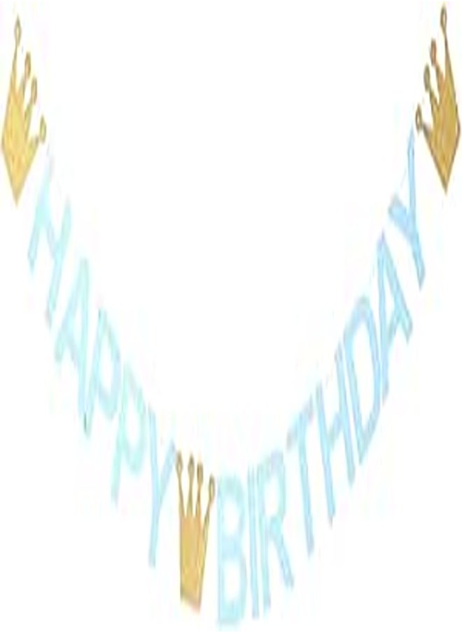 Happy Birthday Party Banner - Blue 