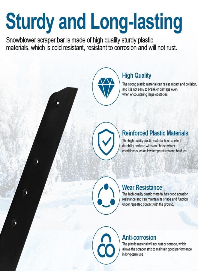 HWEIUA 21" Snow Blower Scraper Bar 2825138001 Scraper Assembly Replacement for EGO Snow Blowers SNT2100, SNT2102, SNT2103, SNT2110, SNT2112 SNT2114, Snow Blower Replacement Parts - Image 5