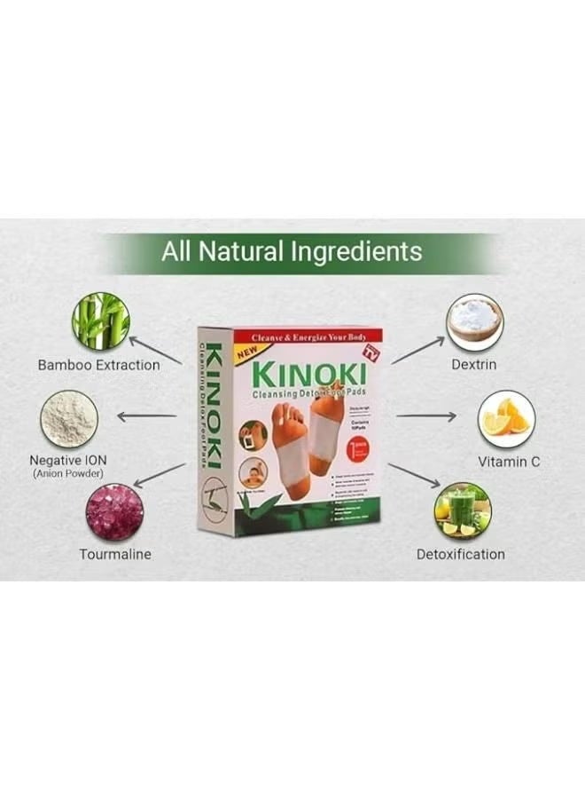 Kinoki 2 Pcs Kinoki Cleansing Detox Foot Pads, 20 pads - Image 3