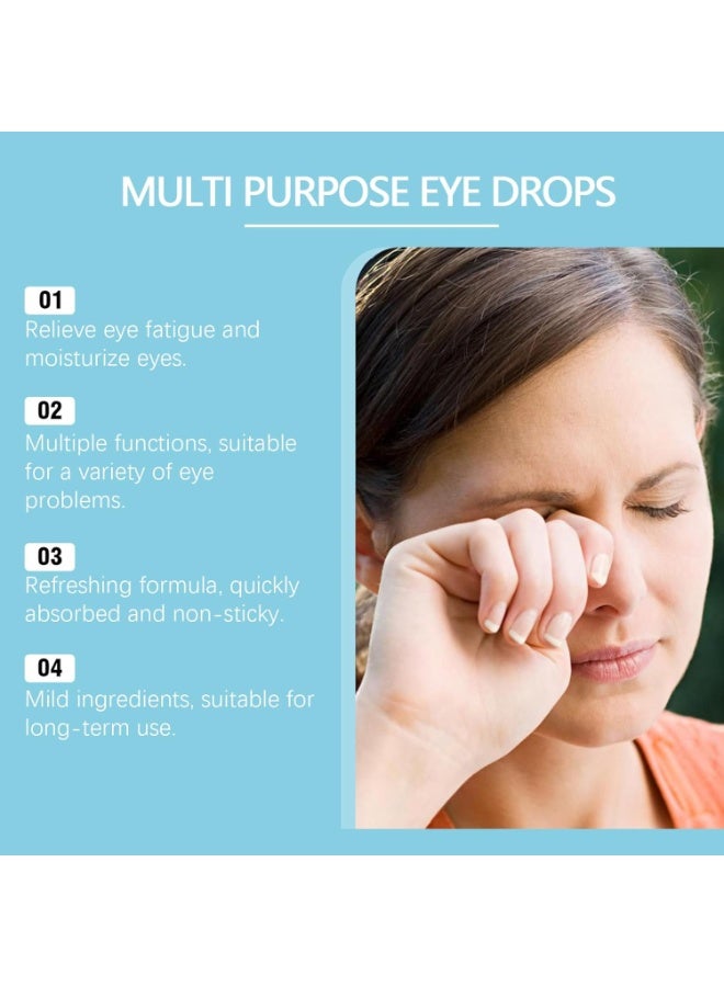 ximonth Eye drops,soothing and lubricating eye drops,relieves dryness and fatigue of the eyes,enhances clarity of vision,10 packs are convenient and portable  - Image 3
