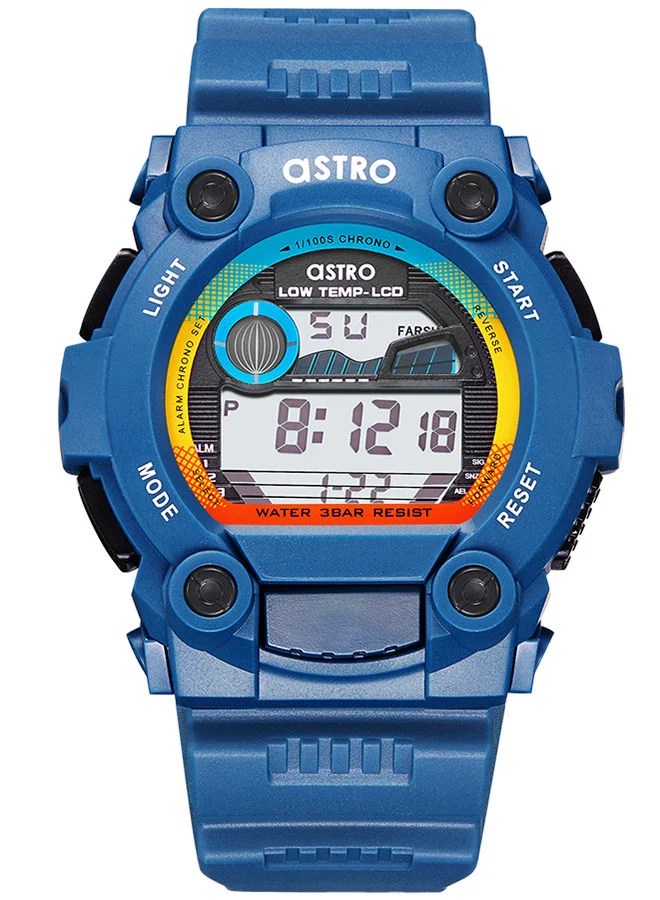 ASTRO Kids Unisex Digital Round Polyurethane Wrist Watch A22916-PPLB