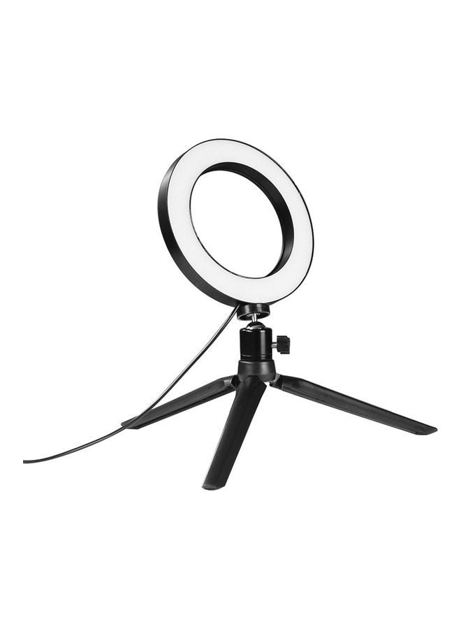 NIBEMINENT Selfie Ring Makeup Flash LED Light with Stand Black - Image 3