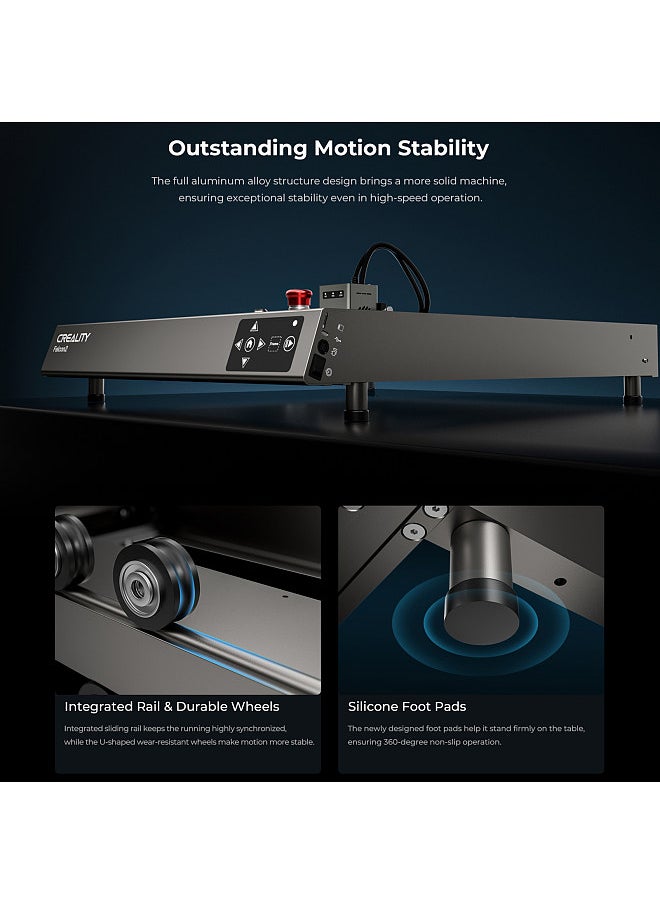 Creality 3D Falcon2 Laser Engraver & 3in1 Jaw Rotary Kit Pro Upgrade Package 12W Laser Head with Integrated Air Assist System High Speed Ultra Thin Spot Engraving and Cutting Machine Quick Assembly  - Image 4