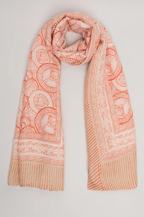أر أند بي Floral Print Scarf