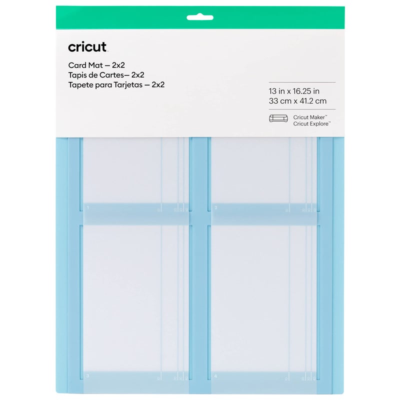 Cricut Card Mat 2x2, Reusable, Non-Slip Craft Mat, Create Four Cards Simultaneously, Perfect for Bulk Card Making, Compatible with Cricut Maker & Cricut Explore Crafting Machines - Image 1
