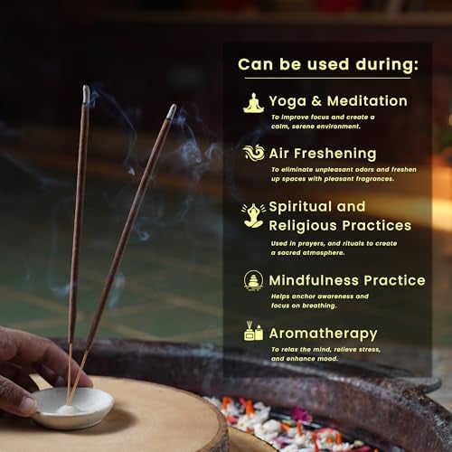 NYASSA Highly Scented Nag Champa Agarbatti/Incense Sticks - 50g, Nag Champa Fragrance, Charcoal-Free Agarbatti for Pooja, Meditation, Home Freshness & Positive, Energy, Perfect for Special Occasions - Image 3