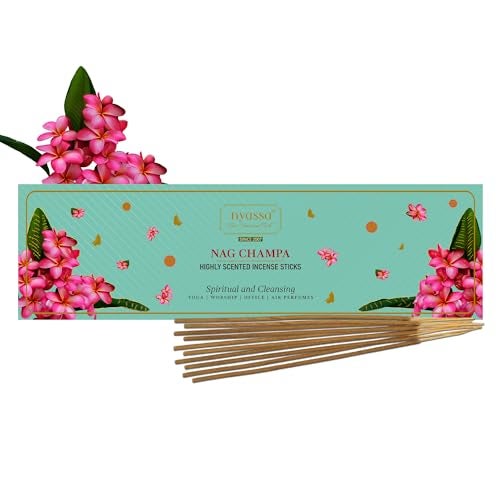 NYASSA Highly Scented Nag Champa Agarbatti/Incense Sticks - 50g, Nag Champa Fragrance, Charcoal-Free Agarbatti for Pooja, Meditation, Home Freshness & Positive, Energy, Perfect for Special Occasions - Image 1
