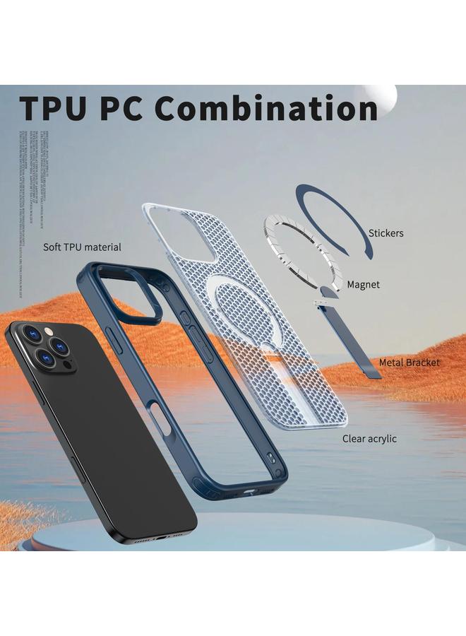 Zaboon Case For iPhone 13 Pro Max / 12 Pro Max Honeycomb Cooling MagSafe Holder Phone Case - Image 5