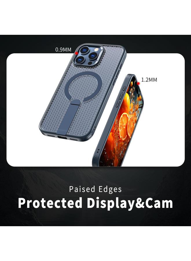 Zaboon Case For iPhone 13 Pro Max / 12 Pro Max Honeycomb Cooling MagSafe Holder Phone Case - Image 4