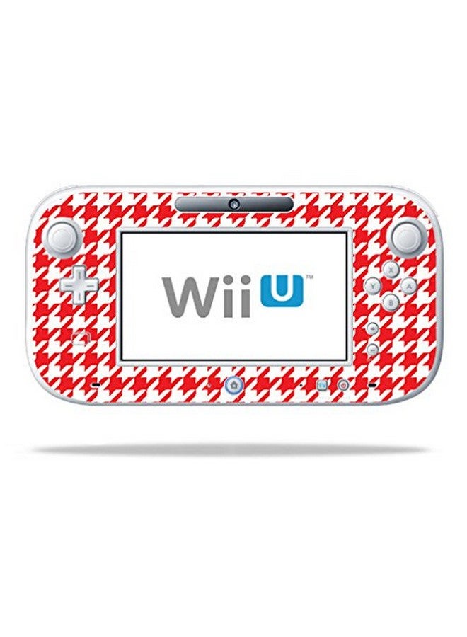 MIGHTY SKINS Mightyskins Skin Compatible With Nintendo Wii U Gamepad Controller Red Houndstooth | Protective, Durable, And Unique Vinyl Wrap Cover | Easy To Apply, Remove, And Change Styles | Made In The Usa - Image 1
