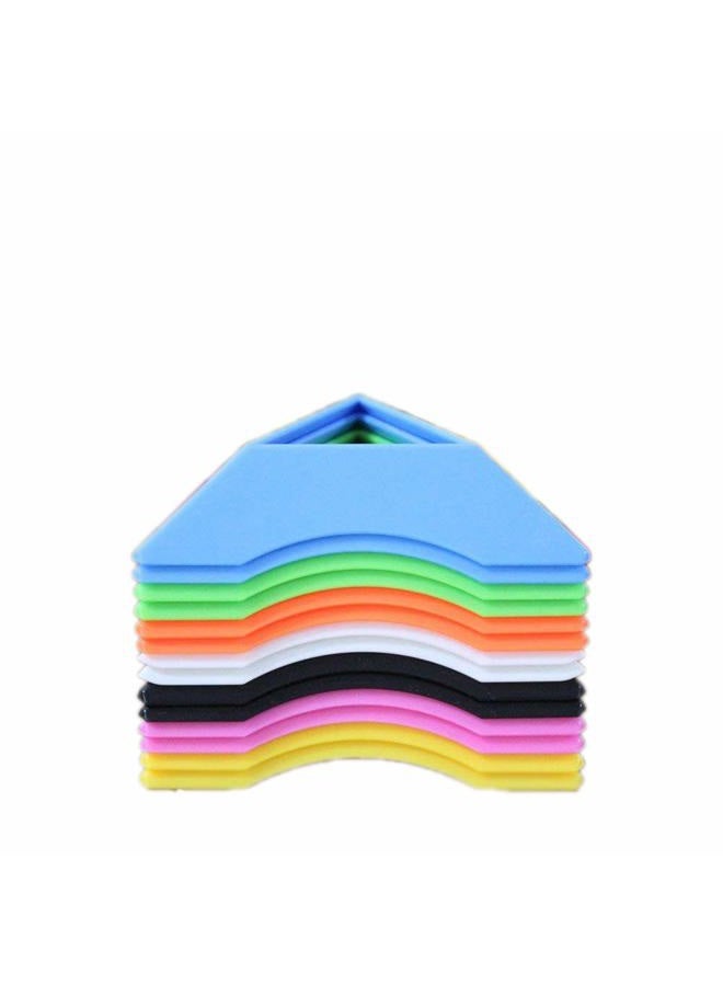 Goodplay 14 pcs Cube Stand Plastic for Puzzle Cube Holder Show - Multicolour Cube Tripod - Image 1