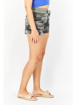 Splendid Women Camouflage Print Basic Short, Grey Combo  - Image 2