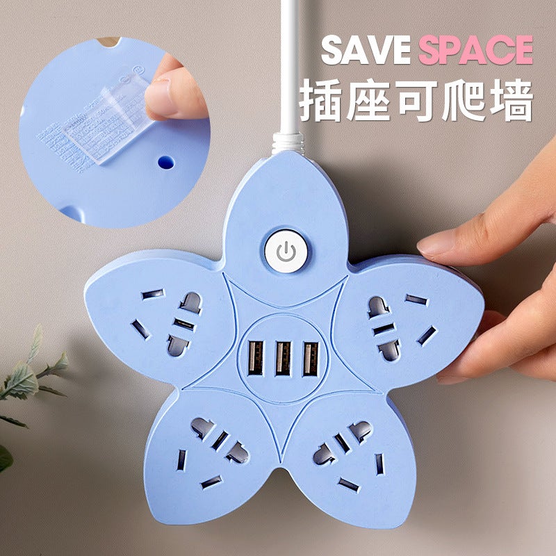 Creative Gift Five-Pointed Star Plug-In Smart Socket Usb Multi-Function Plug-In Home Wiring Converter - Image 5