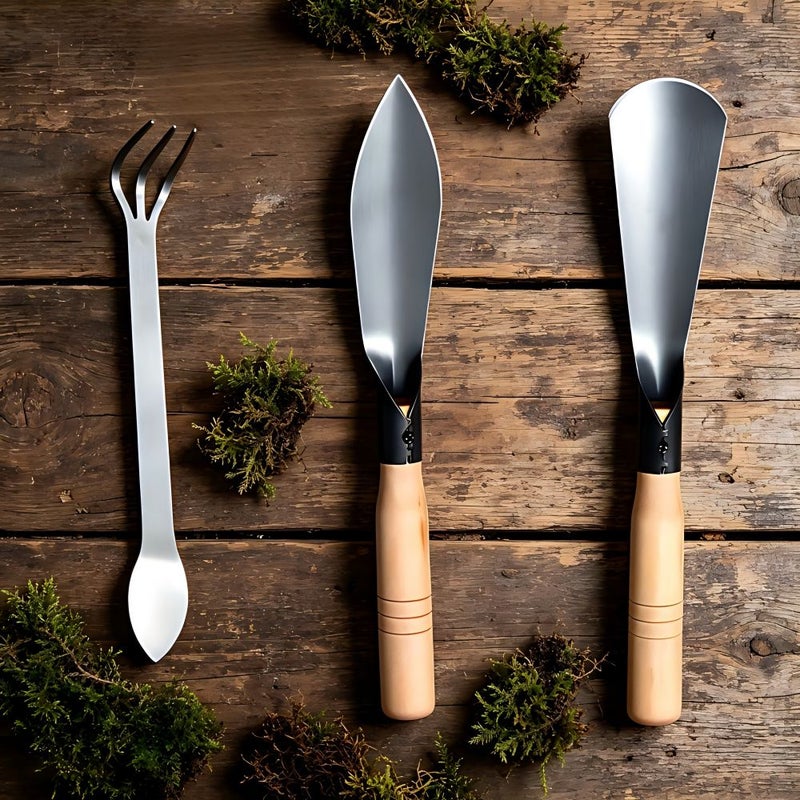 Household Gardening Three Piece Combination Set With Shovel Practical And Lightweight Design For Succulent Planting Soil Turning And Weeding - Image 1