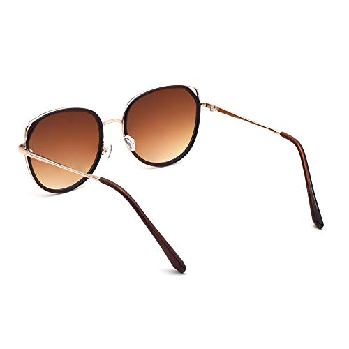 Peter Jones Brown Large Oversized Sunglasses for Women/Girls (RD012BW) - Image 5