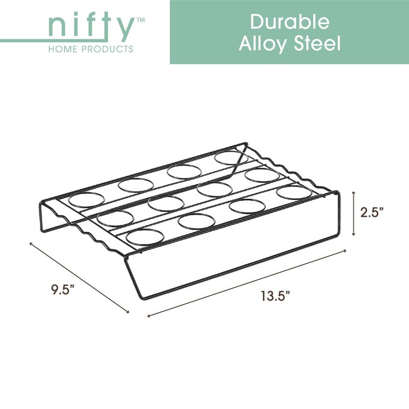 Nifty Solutions Nifty Ice Cream Cone Cupcake Baking Rack â€“ Holds up to 12 Medium & Large Cupcake Cones, Non-Stick, Dishwasher Safe, Use for Baking, Cooling & Serving Treats - Image 5