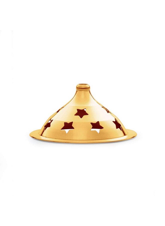 True Decor 6 Inch Akhand Diya for Puja Akhand Jyoti Deepam Akhand Brass Diya with Cover - Image 2