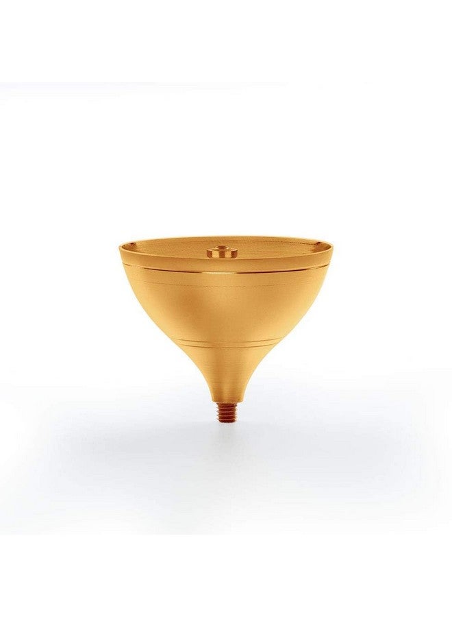 True Decor 6 Inch Akhand Diya for Puja Akhand Jyoti Deepam Akhand Brass Diya with Cover - Image 4