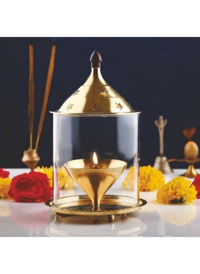 True Decor 6 Inch Akhand Diya for Puja Akhand Jyoti Deepam Akhand Brass Diya with Cover - pzsku/Z384A7F21EDD349B42735Z/45/_/1740982520/0755be44-dd71-4415-8699-0e8e4b9ac577