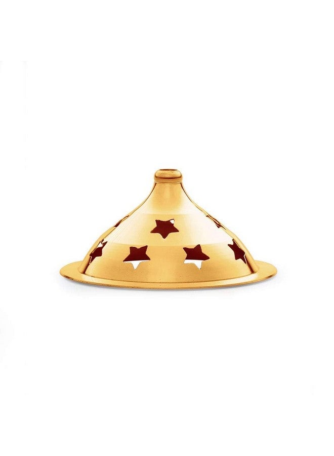 True Decor 6 Inch Akhand Diya for Puja Akhand Jyoti Deepam Akhand Brass Diya with Cover - Image 3