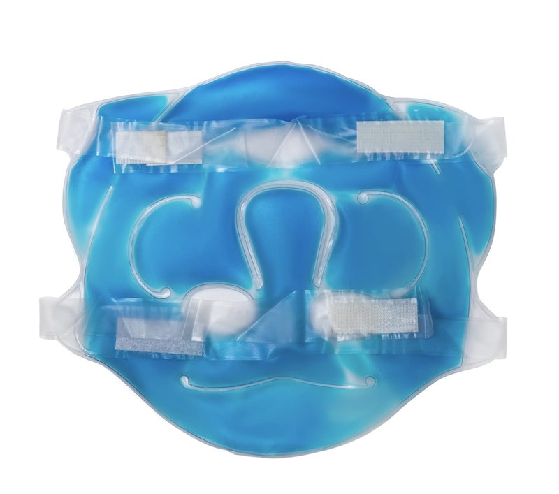 BAREPEPE Aqua Ice Face Cooling Gel Mask Cool Gel Ice Pack for Face Cold Therapy - Blue - Image 3