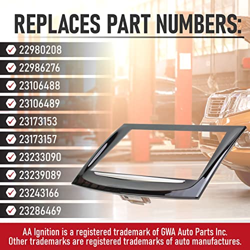 AA Ignition Replacement CUE Touch Screen Display - Compatible with Cadillac Vehicles - ATS, CTS, ELR, Escalade, ESV, SRX, XTS - Premium Gel-Free Infotainment Screen - Replaces Screens For 22980208, 22986276 - Image 3