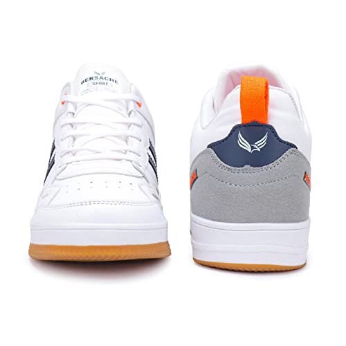BERSACHE Premium Sports,Gym, Trending, Stylish Running Shoes For Men (White) - Image 5
