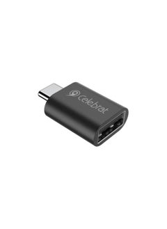 Celebrat CA-04 Aluminum Alloy OTG Adapter Support Type-C To 3.0 USB interface Data Transfer With Mini Design And Charging Function For Multi Devies - Black