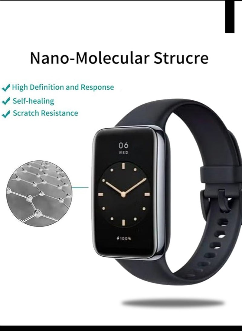 2 PCS Xiaomi Band 7 Pro Screen Protectors, 【Anti-Oil】 【Anti-Bubble】 【HD Clear】 Full Protection Soft Screen Protector Glass Film Explosion-proof LCD Watch for Xiaomi Band 7 Pro - Image 2