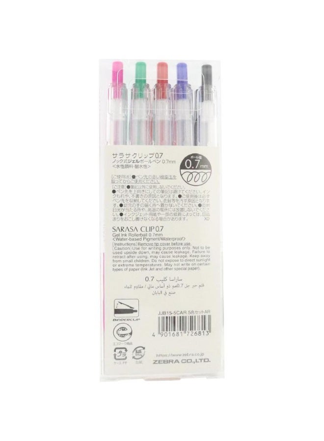 ZEBRA Gel Ink Pen 5pcs - Image 2