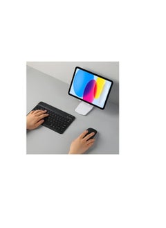 AirTab Rechargeable Bluetooth Keyboard and Mouse Combo Ultra-Slim Portable Compact Wireless Mouse Keyboard Set for Android Windows Tablet Cell Phone iPhone iPad Pro Air Mini, iPad OS/iOS 13 and above (Black)  - Image 4