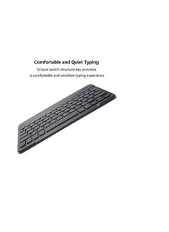 AirTab Rechargeable Bluetooth Keyboard and Mouse Combo Ultra-Slim Portable Compact Wireless Mouse Keyboard Set for Android Windows Tablet Cell Phone iPhone iPad Pro Air Mini, iPad OS/iOS 13 and above (Black)  - Image 5
