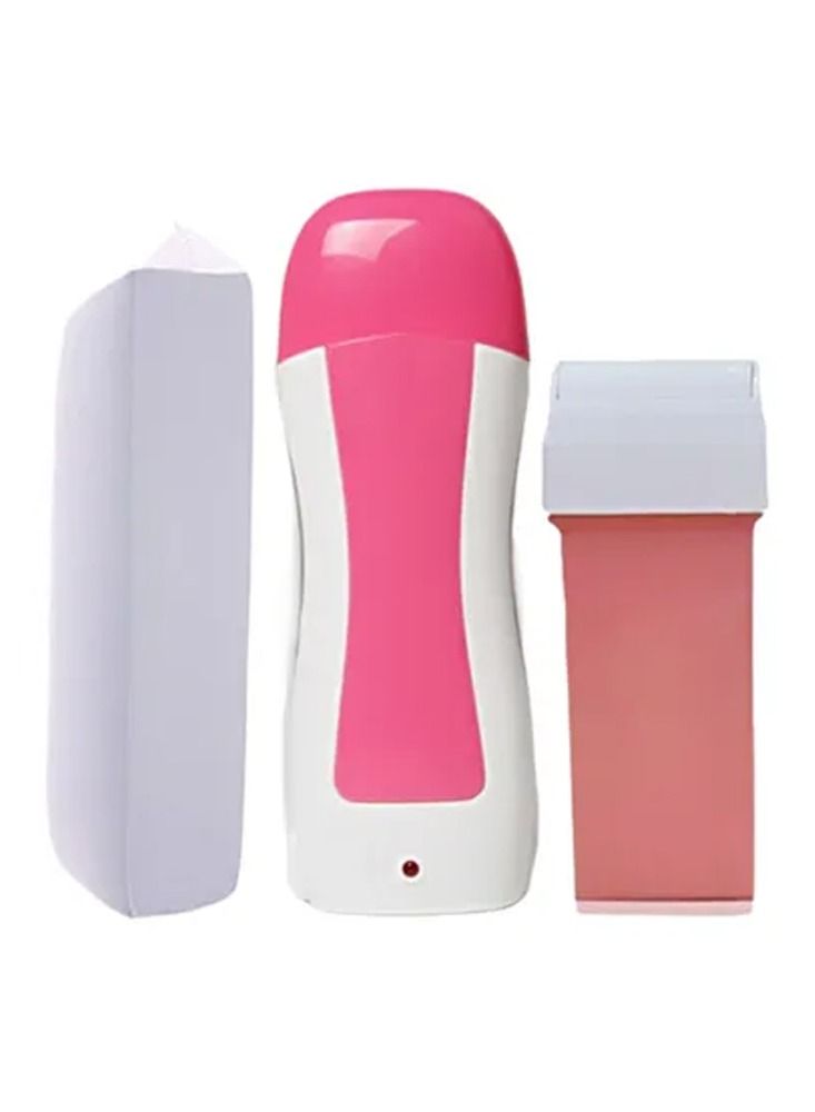 DubaiGallery Wax Way machine for hair removal Set Of 3 Pieces - Pink/White - Image 1