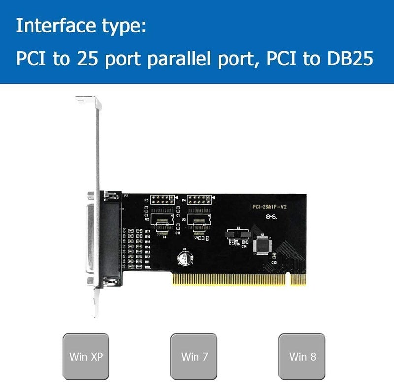 Syba SYB-SY-PCI10002 I/O Card 2Port Parallel Printer PCI Netmos 9865 Chip - Image 3