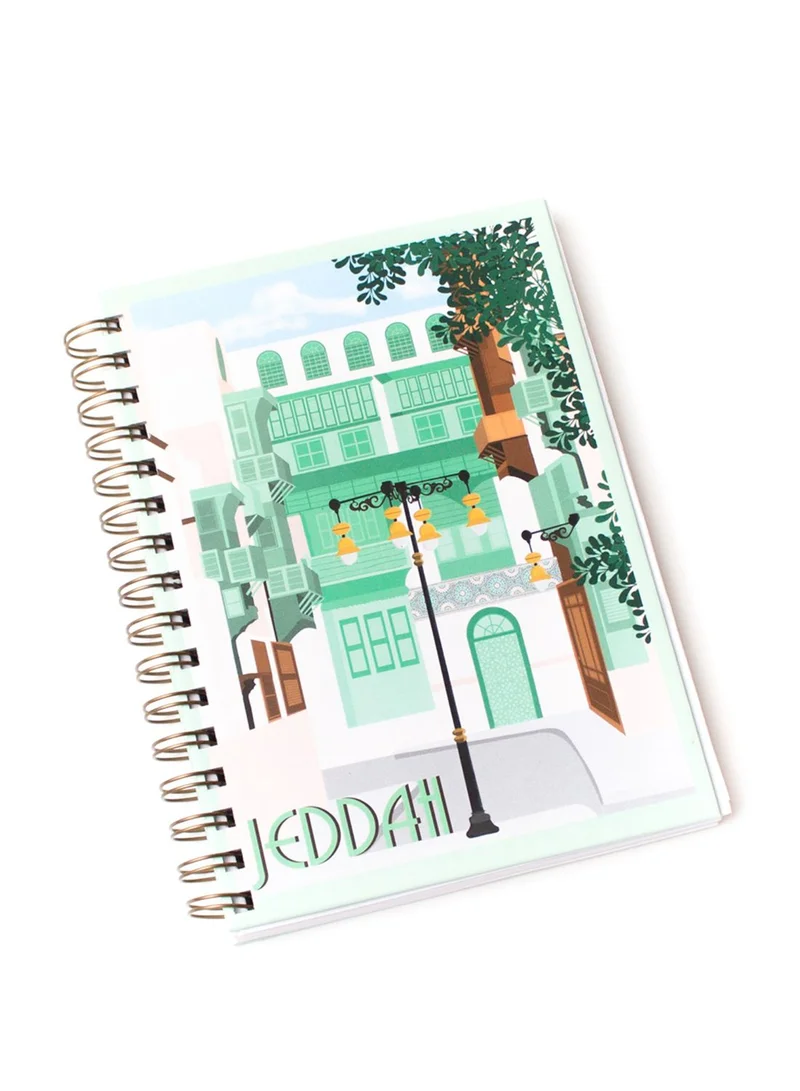 Prickly Pear Jeddah A5 Hardback Spiral Bound Notebook