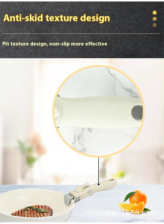 مقبض أواني طهي قابل للإزالة، مقبض وعاء قابل للإزالة، مقبض وعاء عالمي للمطبخ المنزلي [HS أبيض مناسب لمقبض وعاء بحافة سمك 3-5 مم] - Image 4