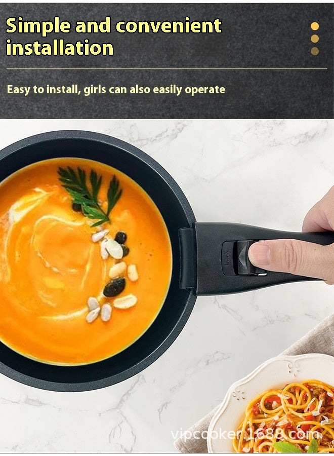 مقبض أواني طهي قابل للإزالة، مقبض وعاء قابل للإزالة، مقبض وعاء عالمي للمطبخ المنزلي [HS أبيض مناسب لمقبض وعاء بحافة سمك 3-5 مم] - Image 3