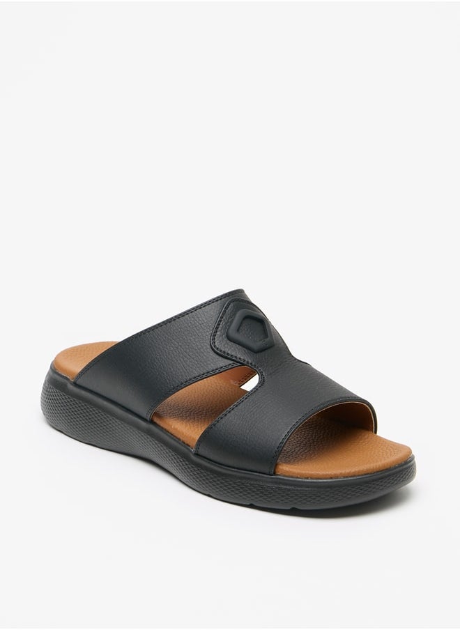 Le Confort - Men's Textured Slip-On Arabic Sandals - Image 1