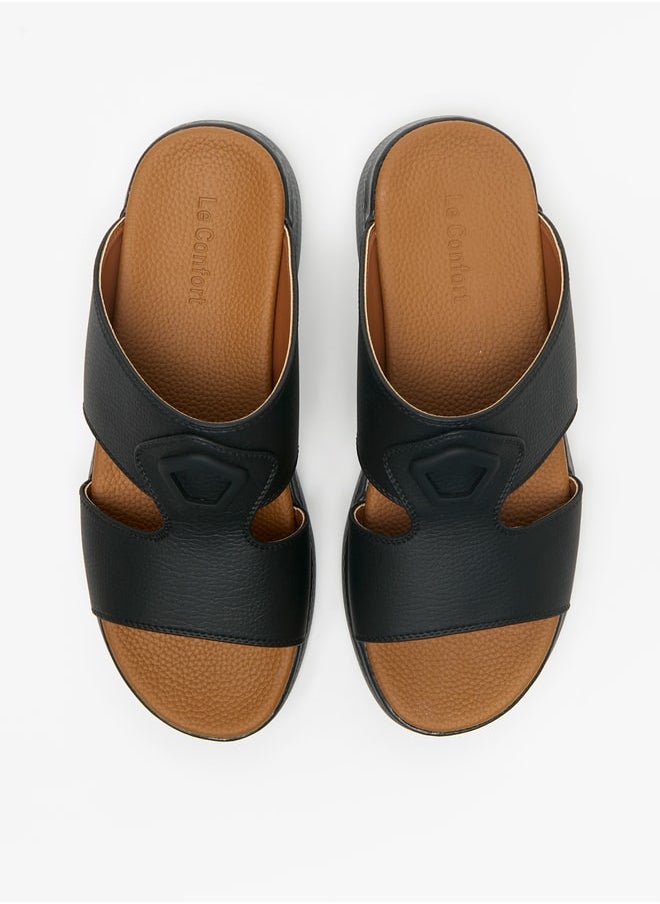 Le Confort - Men's Textured Slip-On Arabic Sandals - Image 1