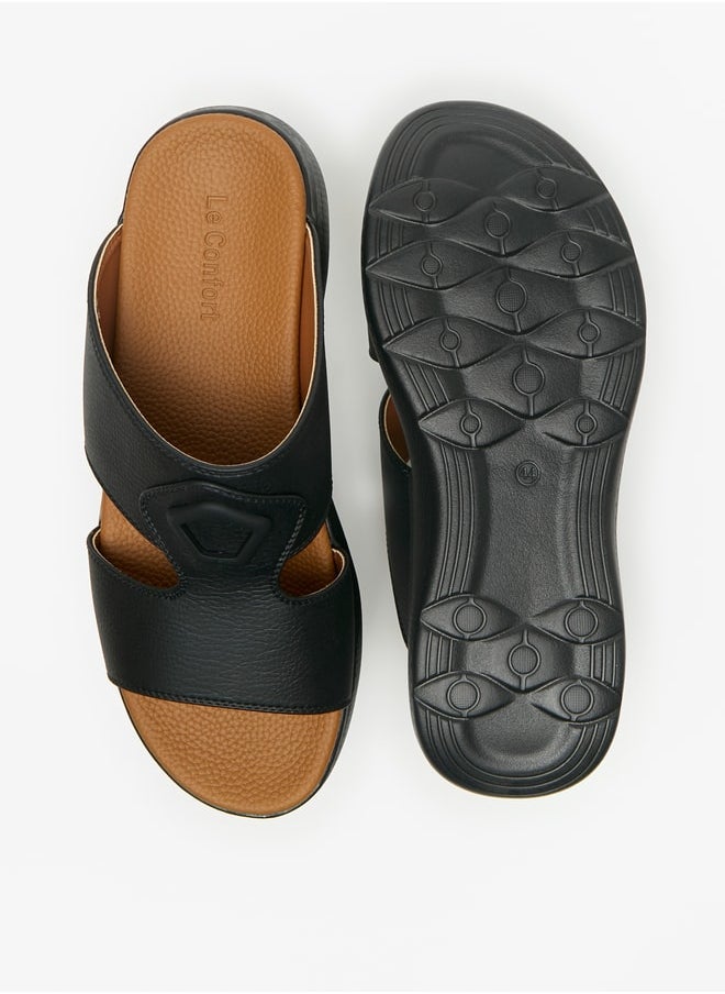 Le Confort - Men's Textured Slip-On Arabic Sandals - Image 1
