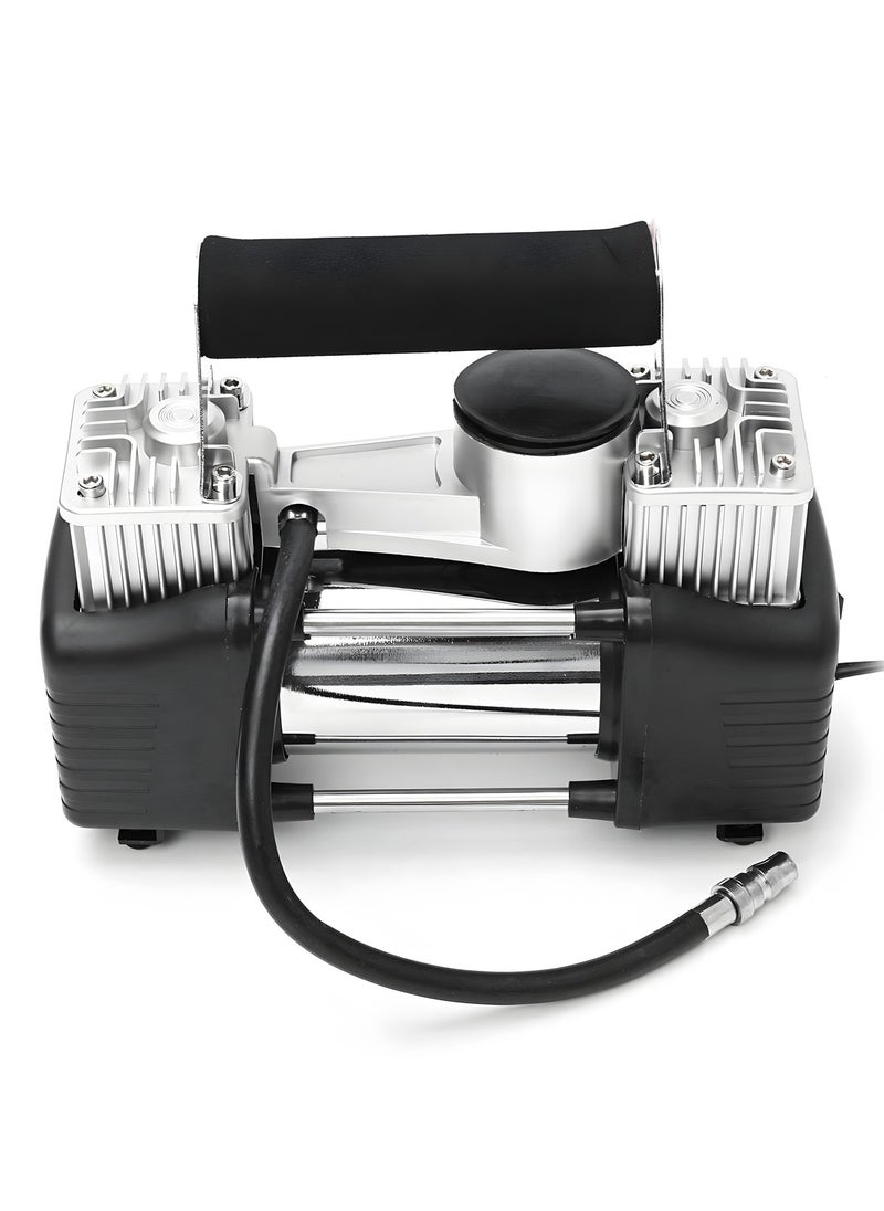 3XR - Air Compressor Tire Inflators Tool - 12V Double Cylinder Car inflatable Pump Digital display for Cars Bikes Motorcycles and Sport Balls - Image 1