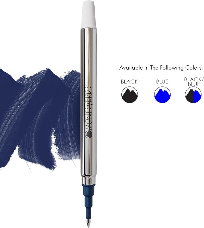 Monteverde Rollerball Refill for Sheaffer Pens, Fine Point, Blue Black, 2-Pack - Image 2
