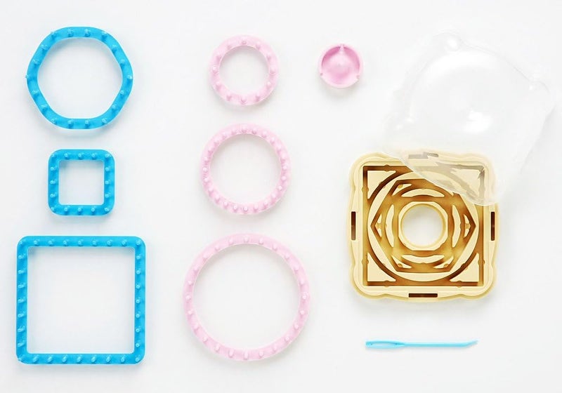 "Hana-Ami" Flower Loom 6 Shape Set, Pink/Blue (3146)