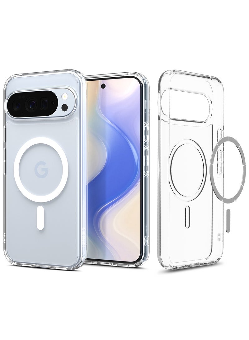 Spigen غطاء Ultra Hybrid MagFit لجهاز Google Pixel 10 Pro XL [متوافق مع Pixelsnap و MagSafe] - شفاف أبيض