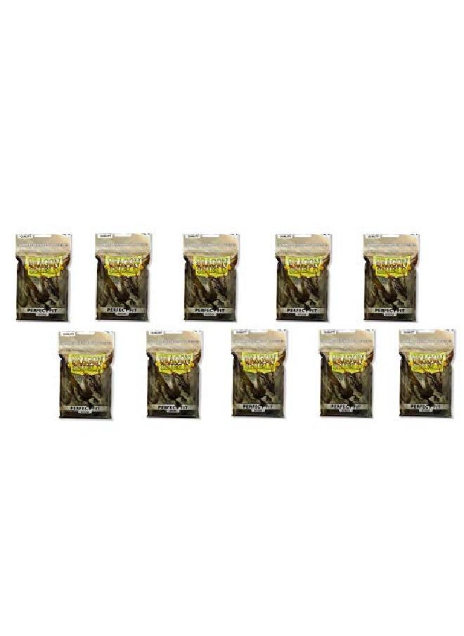dragon shield - 10 Packs Perfect Fit Smoke Inner Sleeves Standard Size 100 Ct - Image 1