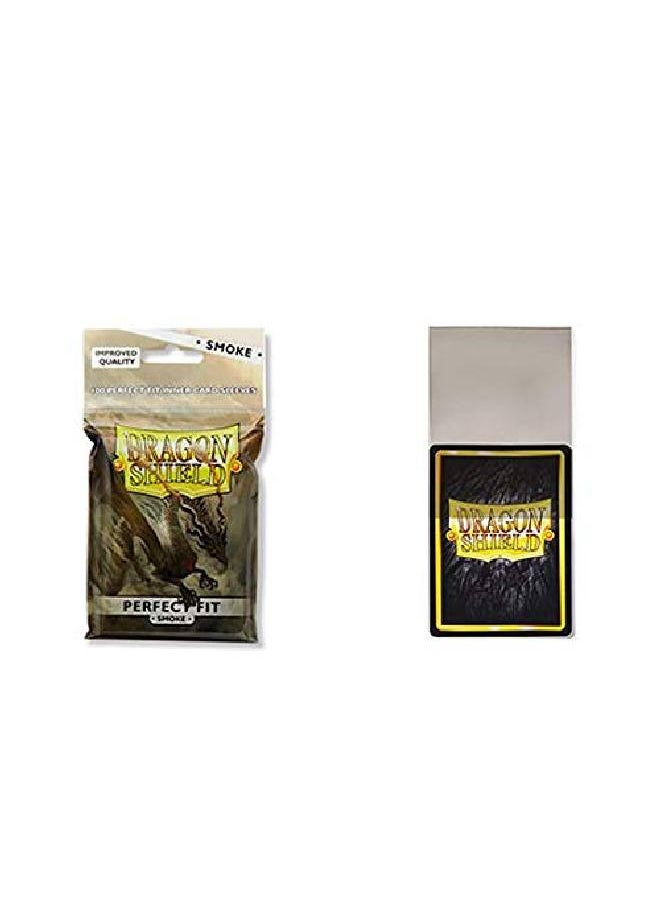 dragon shield - 10 Packs Perfect Fit Smoke Inner Sleeves Standard Size 100 Ct - Image 1