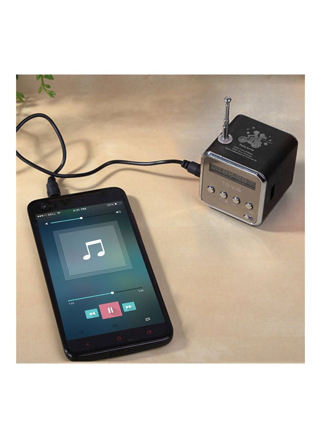 NIBEMINENT Wireless USB Mini Stereo Speaker Black - Image 3