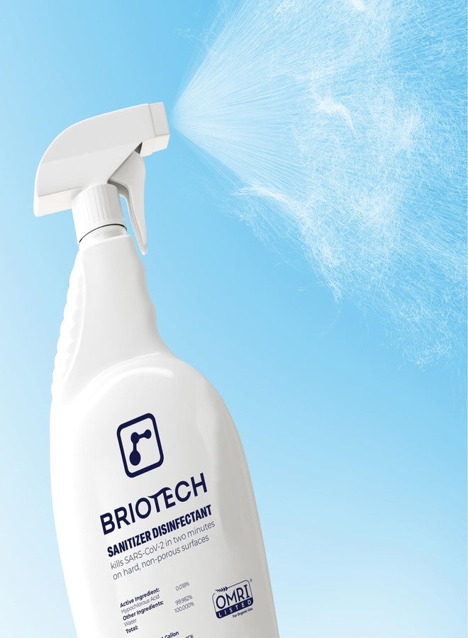 BRIOTECH Sanitizer Disinfectant Hypochlorous Spray, Kill 99.99% of Viruses & Bacteria, Control Mold, Eliminate Odor, Gentle for Nursery & Play Rooms, Food Contact Surface Sanitizer, 32 fl oz Refill - Image 4