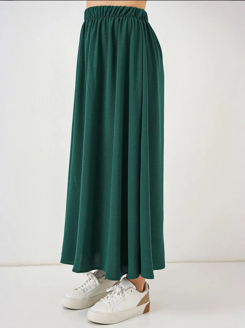 BIG DART BDART Textured Maxi Skirt with Drawstring Waist